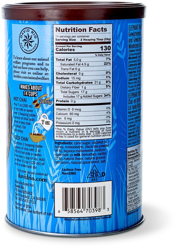david-rio-signature-chai-vanilla-chai-latte-pulver-398-g-dose image 3