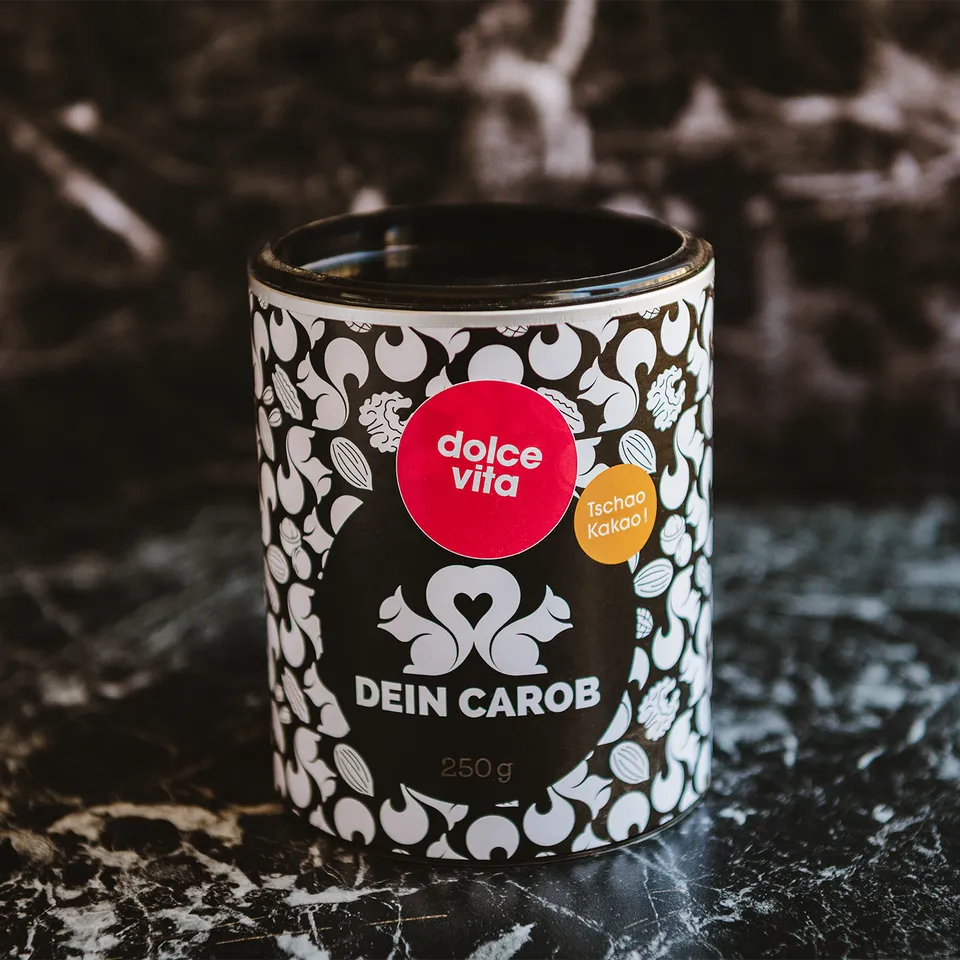dein-kakao-dolce-vita-bio-getr-nkepulver-carob-vanille-250-g image 1