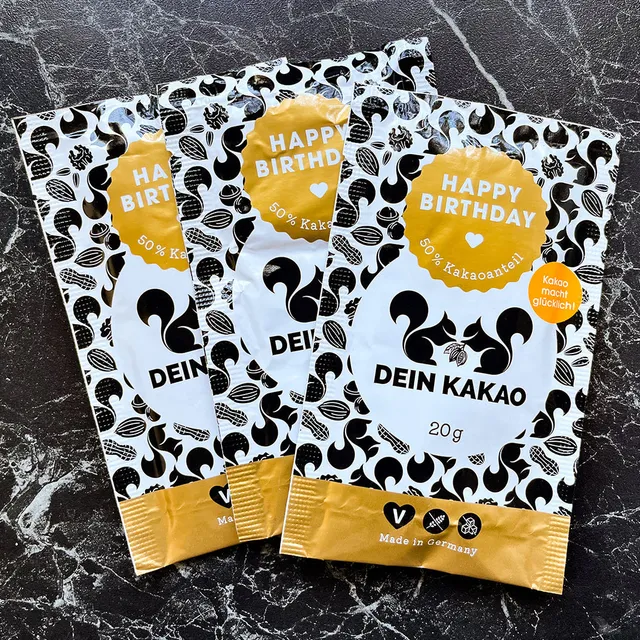 dein-kakao-happy-birthday-kakaopulver-vanille-20er-box-400-g image 1
