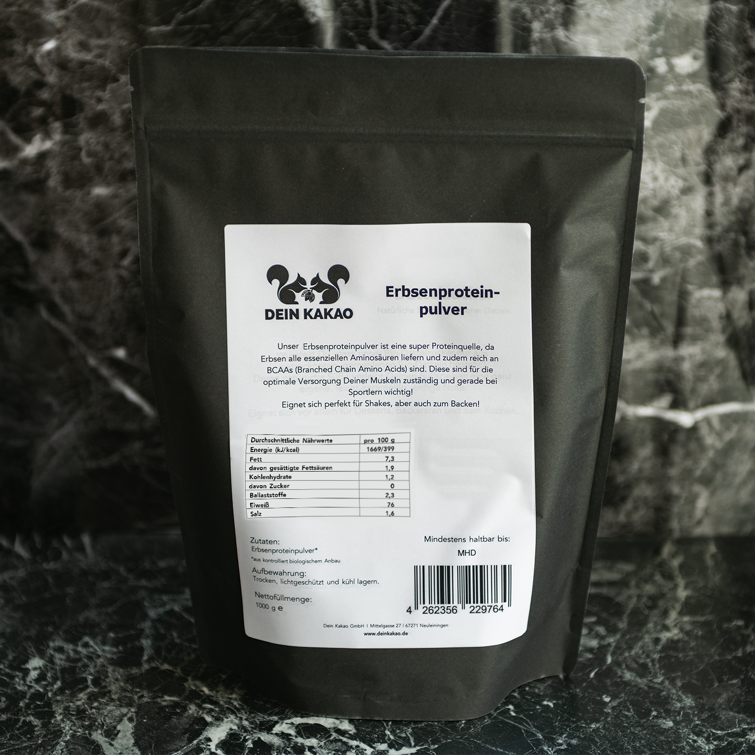 dein-kakao-elements-erbsenproteinpulver-1-kg-neutral-vegan image 1