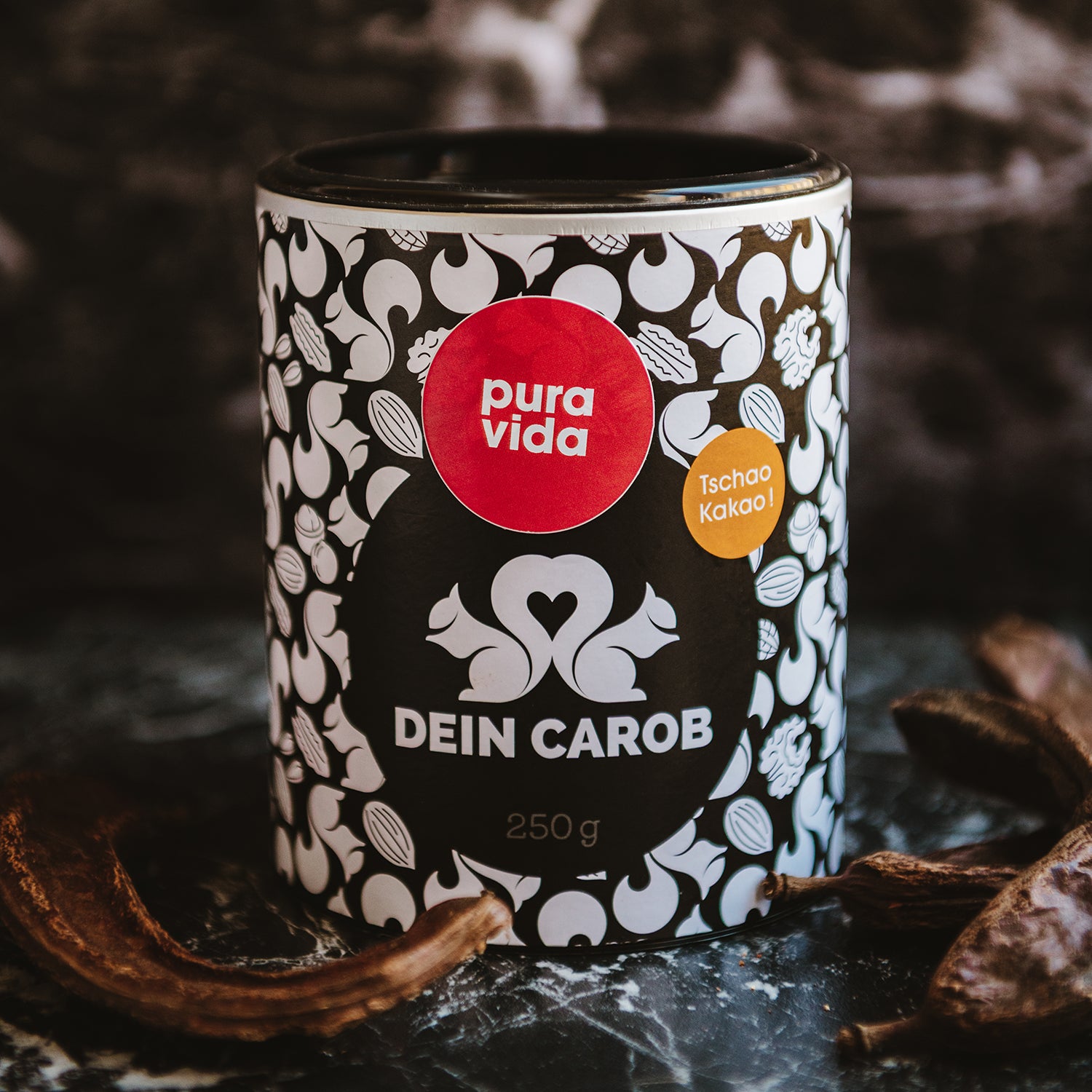 dein-kakao-pura-vida-bio-carobpulver-250-g-koffeinfrei image 1