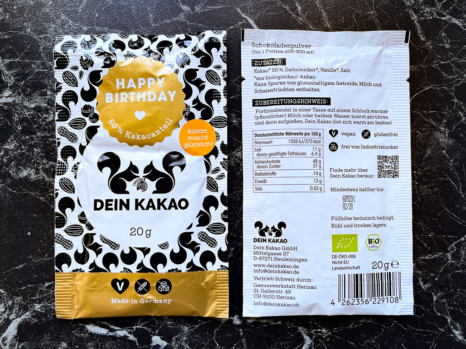 dein-kakao-happy-birthday-kakaopulver-vanille-20er-box-400-g image 2