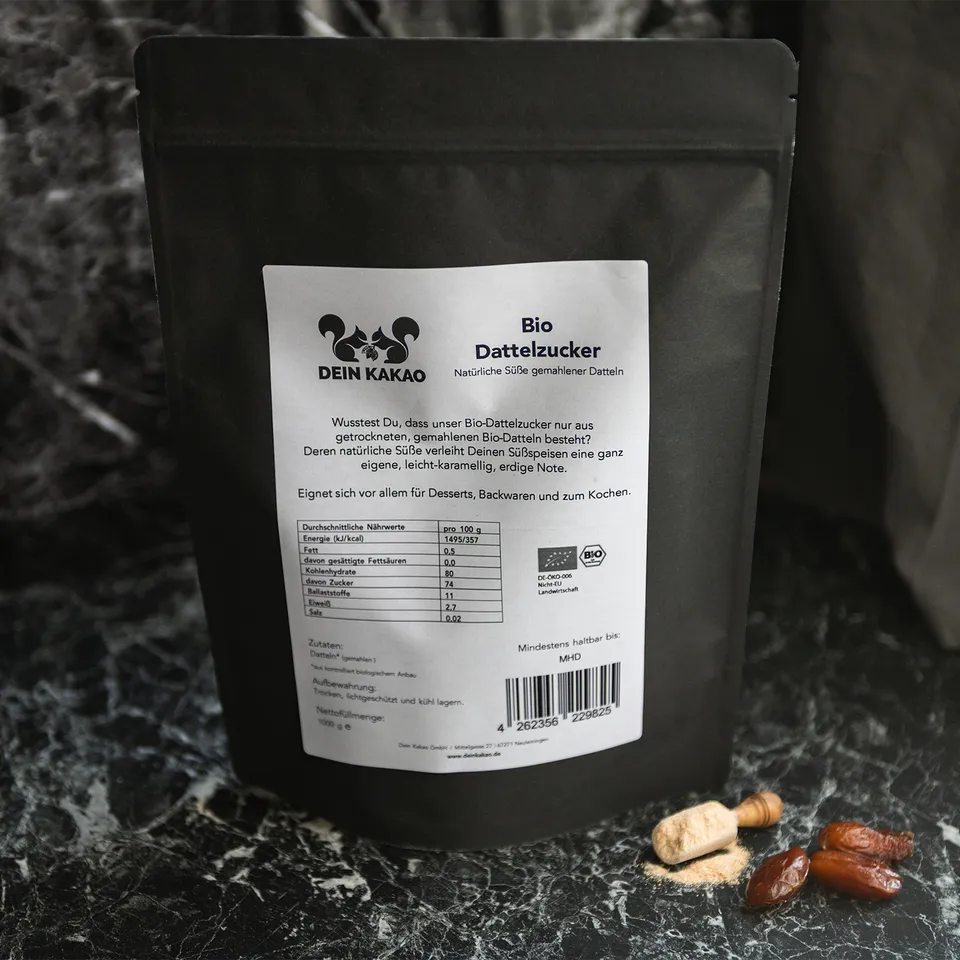 dein-kakao-elements-bio-dattelzucker-1-kg-gemahlen image 1