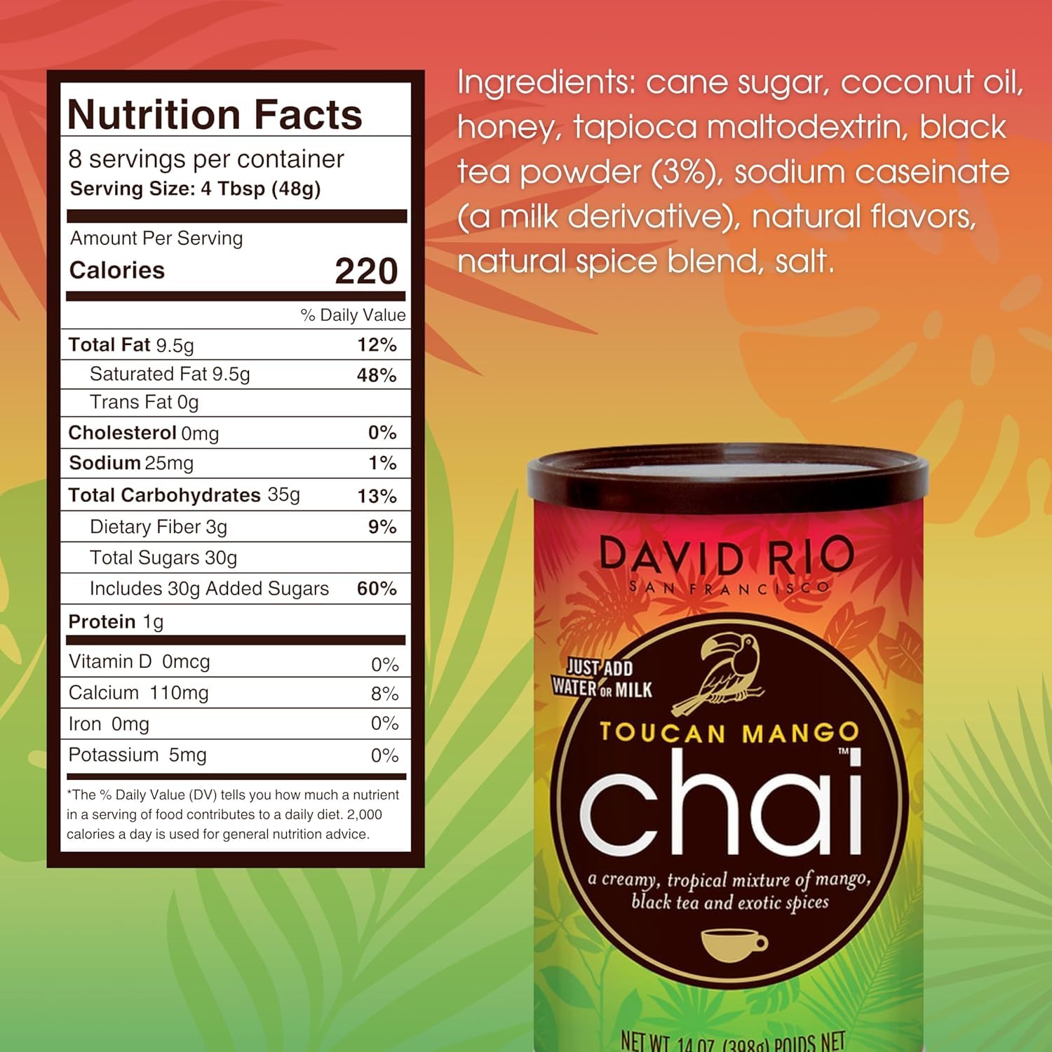 david-rio-signature-toucan-mango-chai-pulver-398g-fruchtig image 2