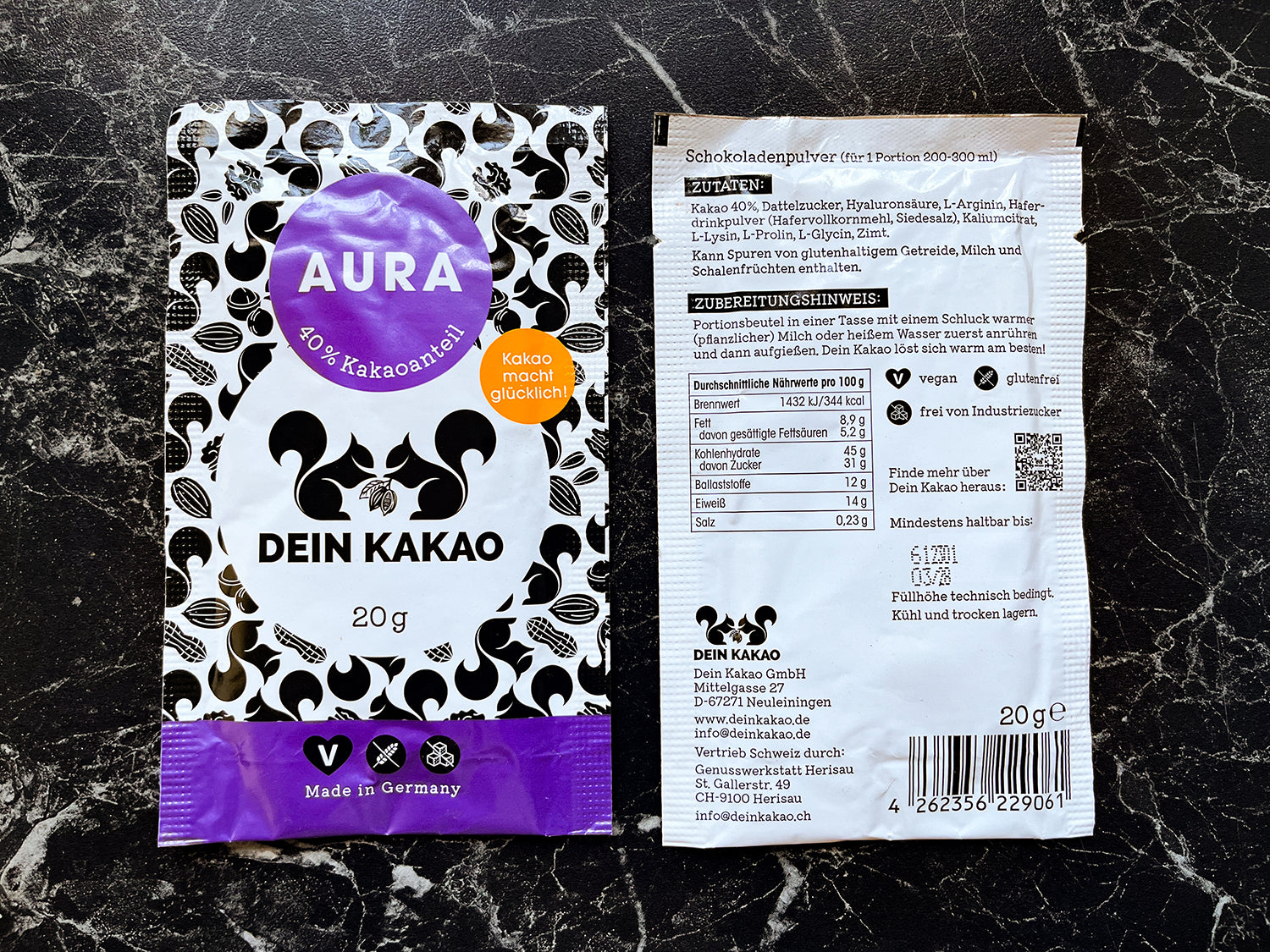 dein-kakao-elements-aura-schokoladenpulver-20er-box-400-g-kollagen image 2
