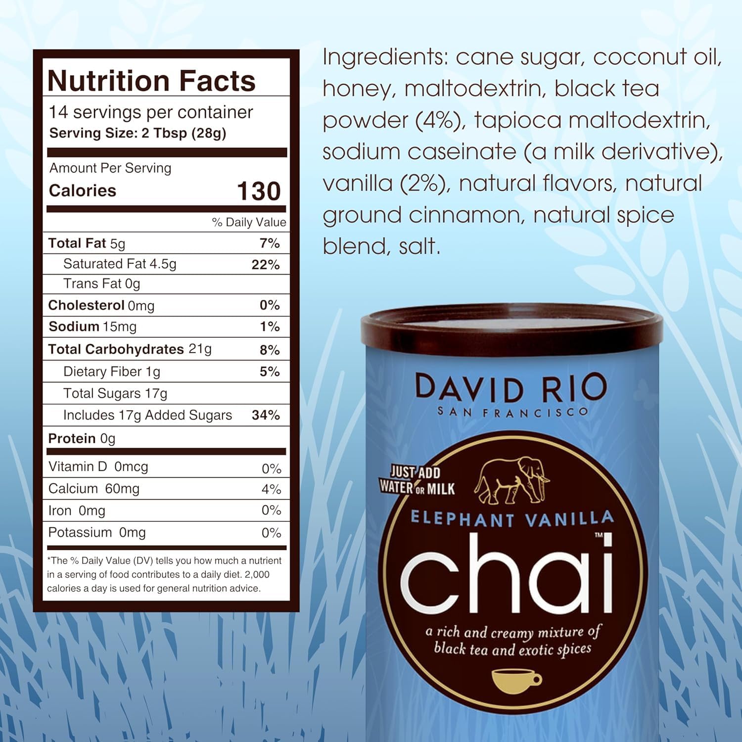 david-rio-signature-chai-vanilla-chai-latte-pulver-398-g-dose image 5