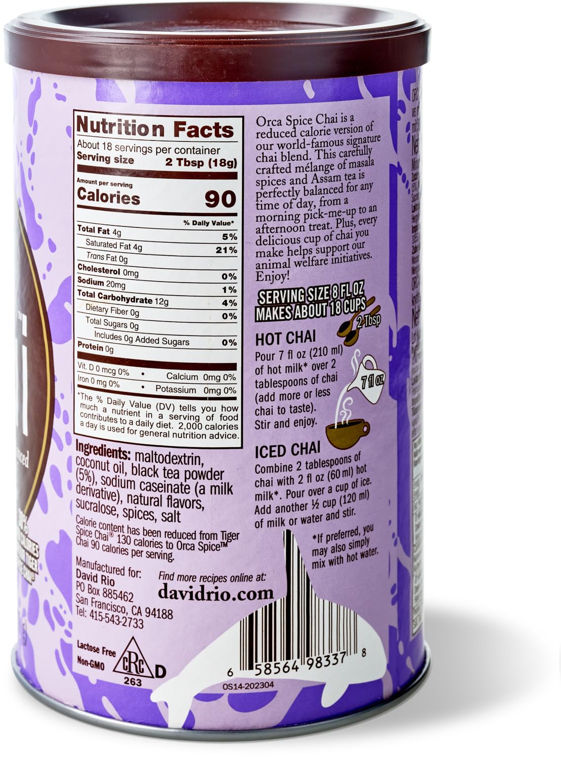 david-rio-orca-spice-chai-latte-pulver-337g-zuckerreduziert image 7