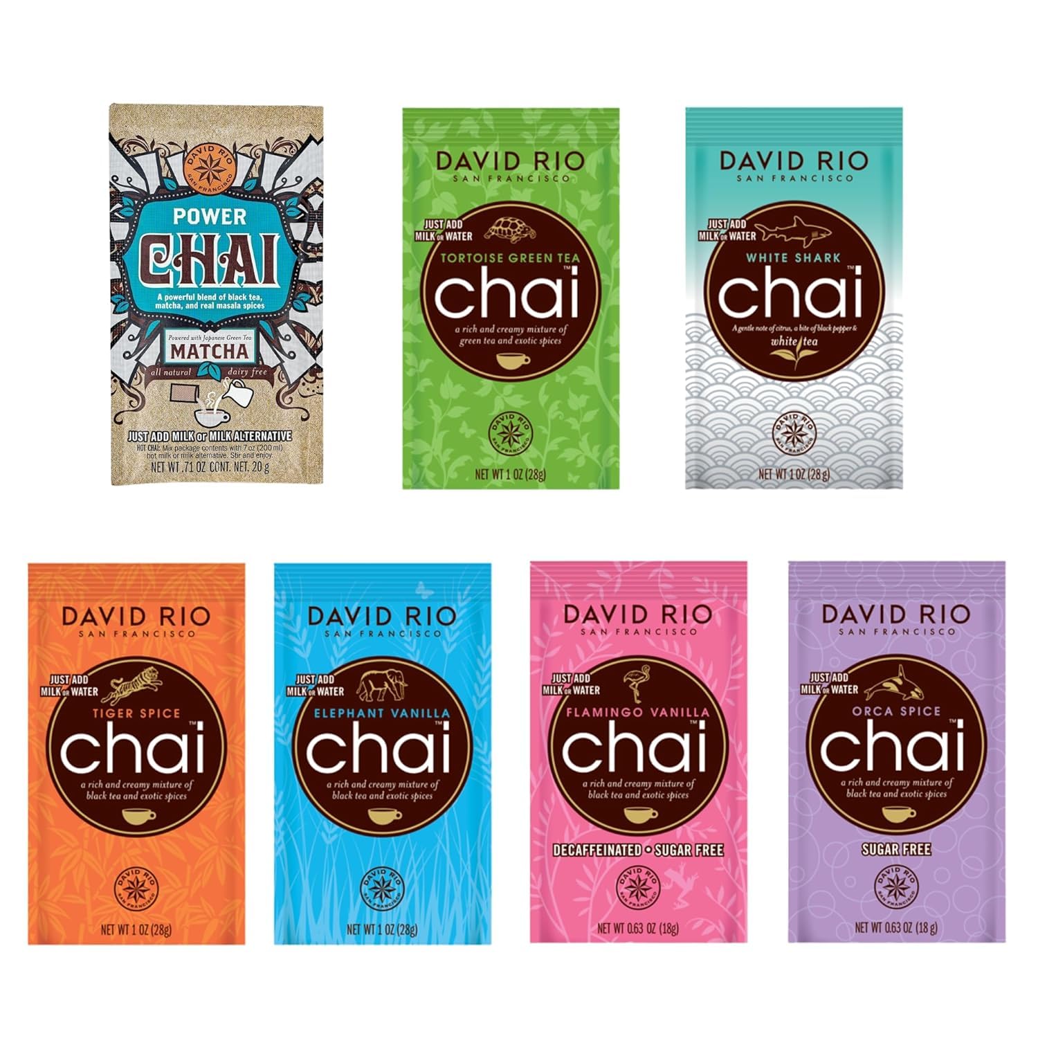 david-rio-signature-chai-latte-probierset-7x-pulver-168g image 1