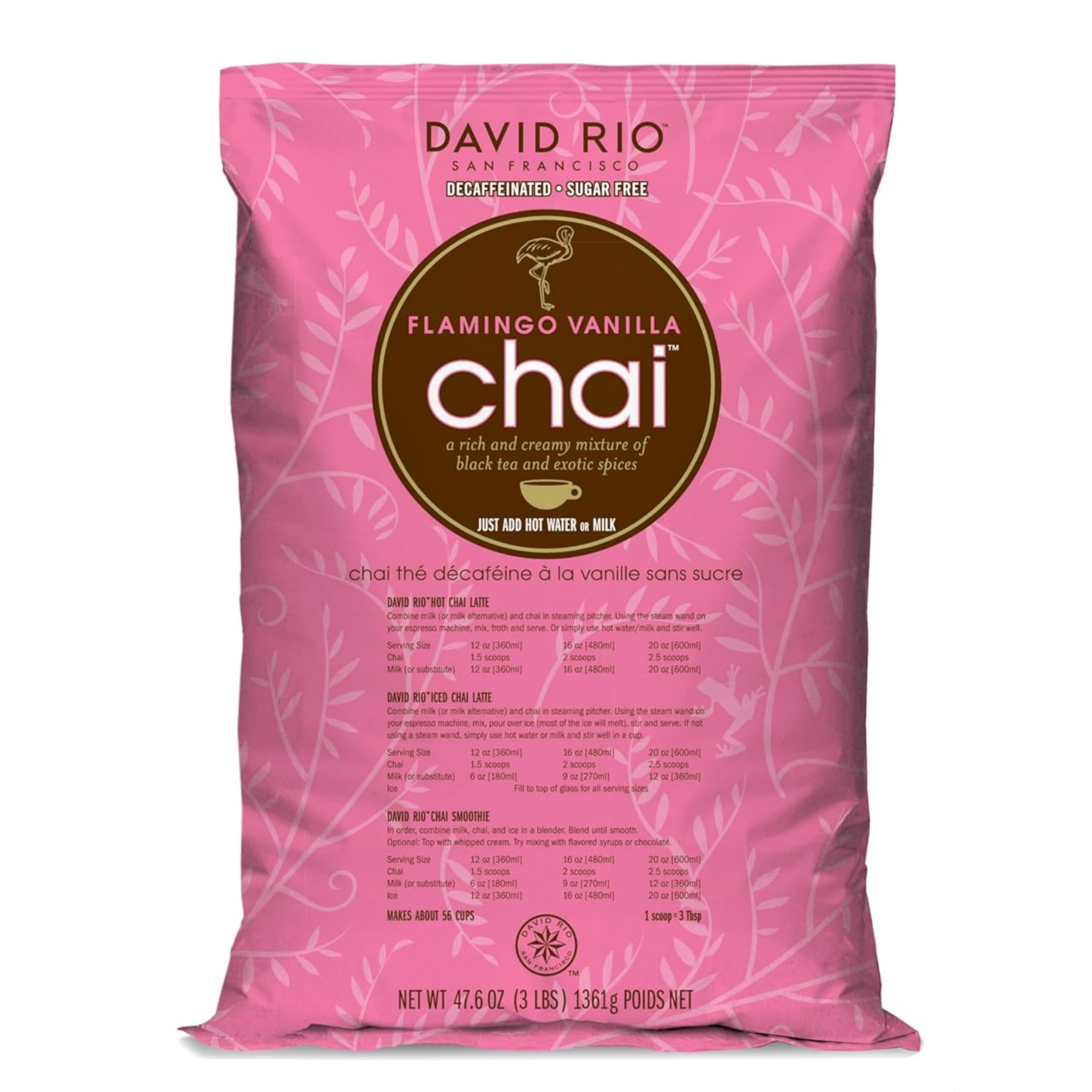 david-rio-signature-flamingo-vanilla-chai-pulver-1-52kg-zuckerfrei image 1