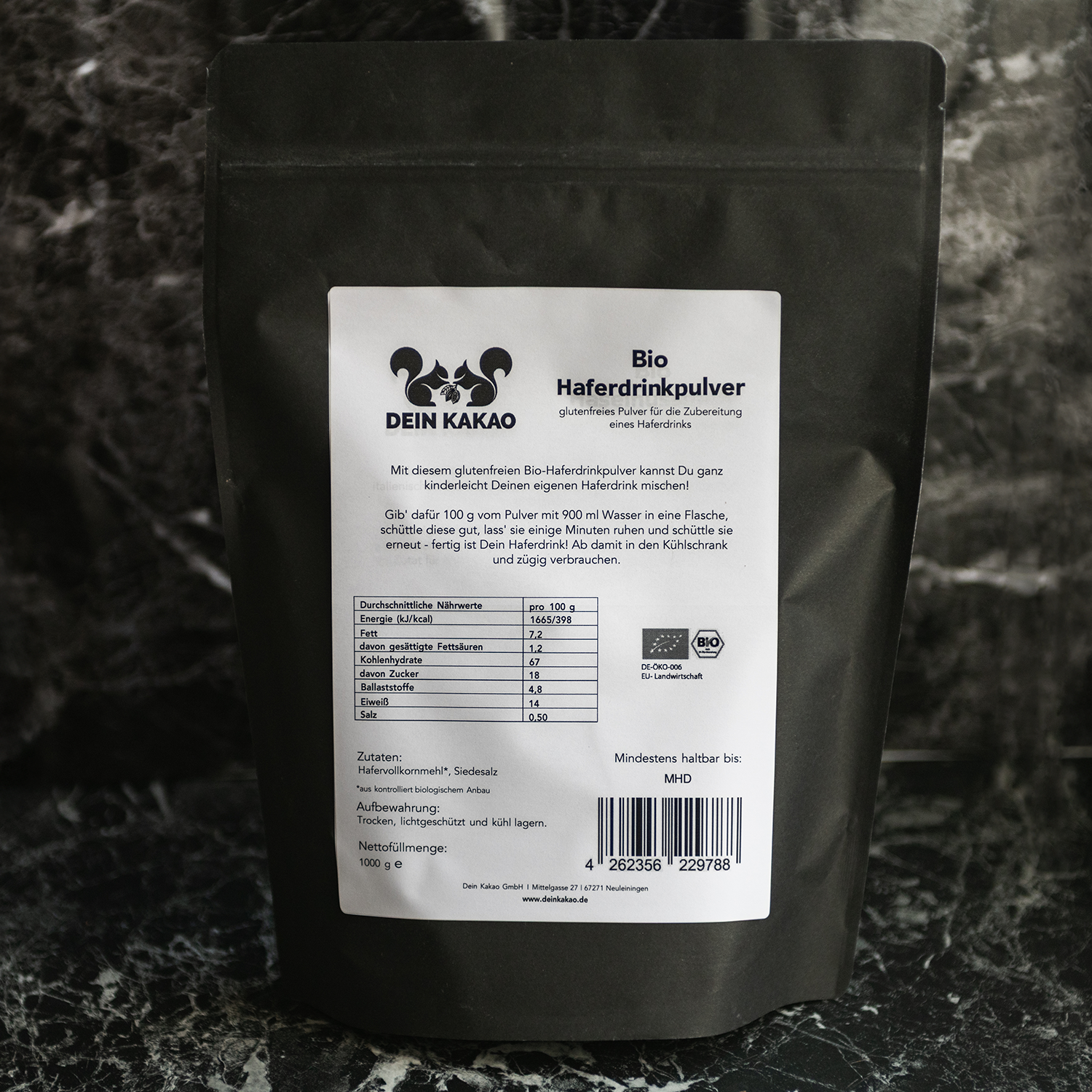 dein-kakao-elements-haferdrinkpulver-1-kg-bio-hafer image 1