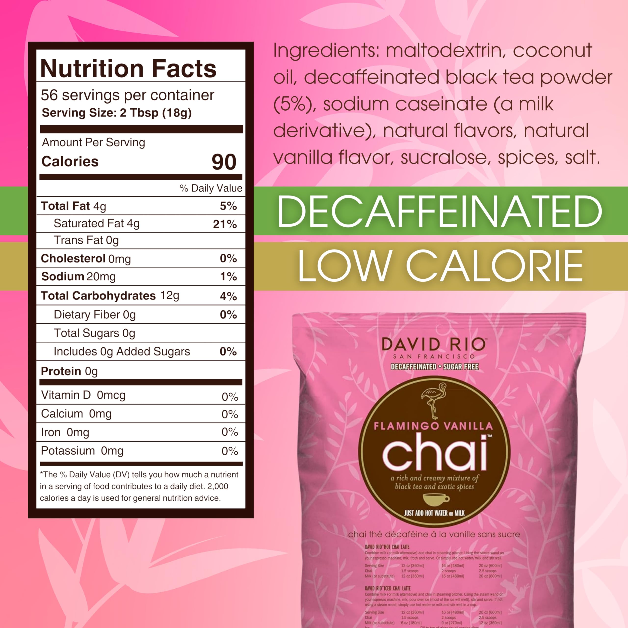 david-rio-signature-flamingo-vanilla-chai-pulver-1-52kg-zuckerfrei image 2