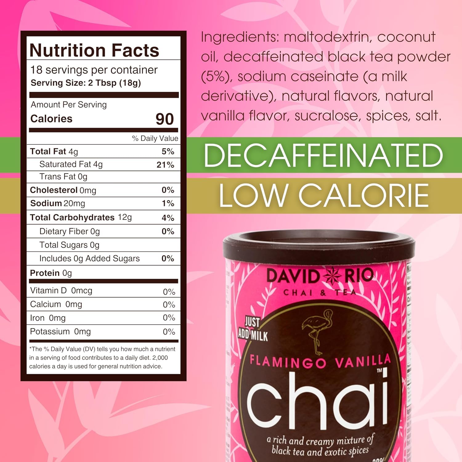 david-rio-flamingo-vanilla-chai-pulver-337g-entkoffeiniert image 2